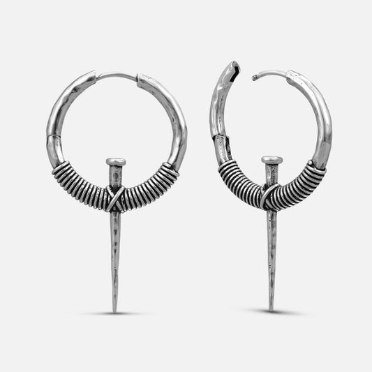 COILED NAIL EARRINGS