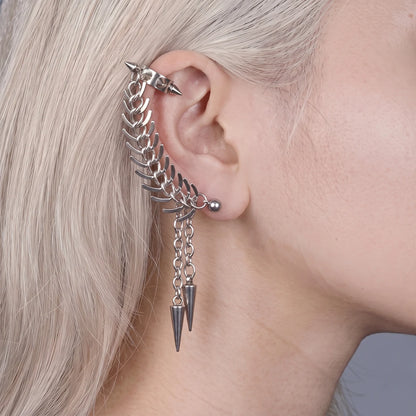Ribcage Chain Piercing Earring