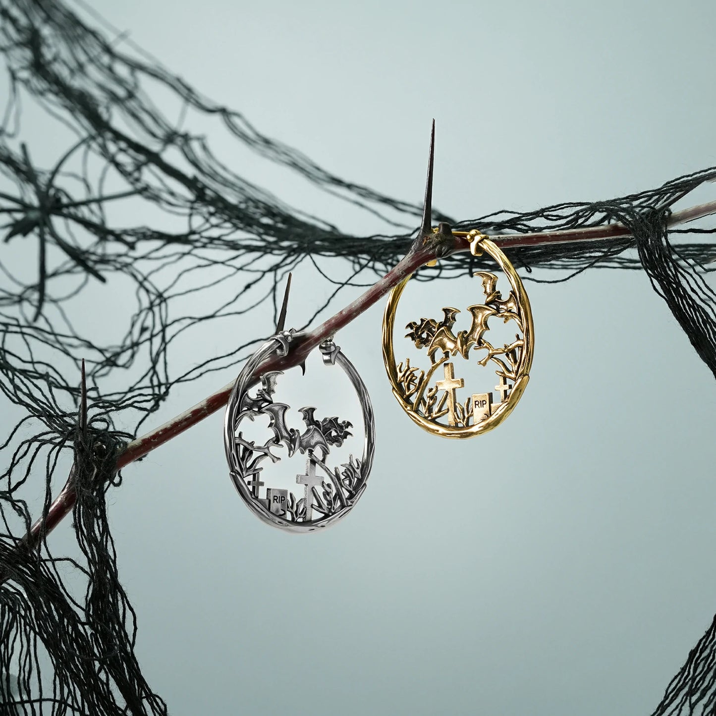 GRAVEYARD BAT EARRINGS