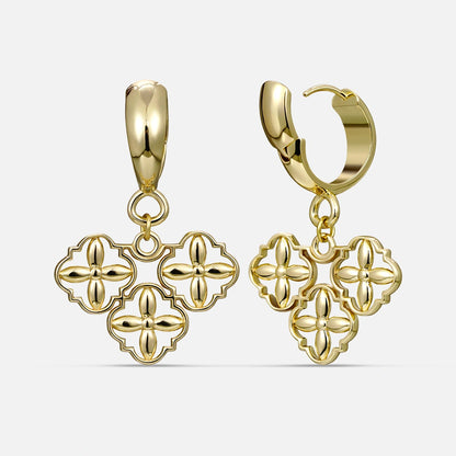 GOTHIC QUATREFOIL EARRINGS