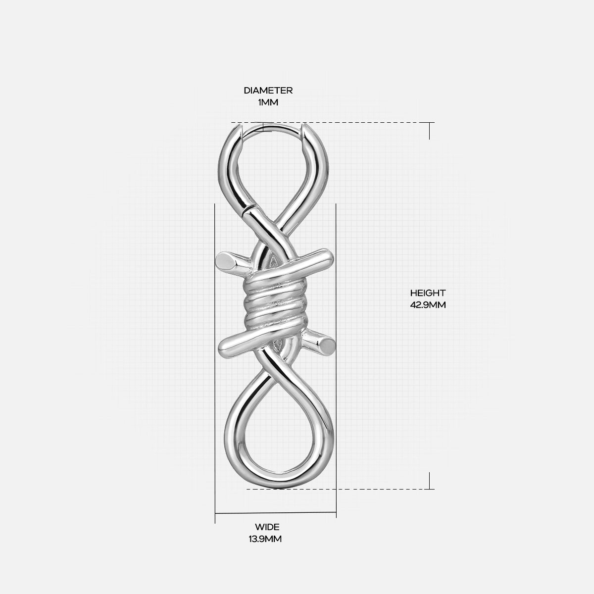 BOUND INFINITY EARRINGS