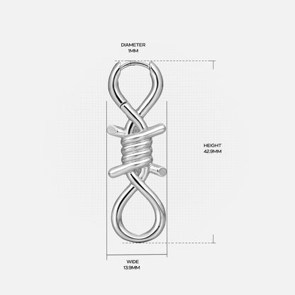 BOUND INFINITY EARRINGS