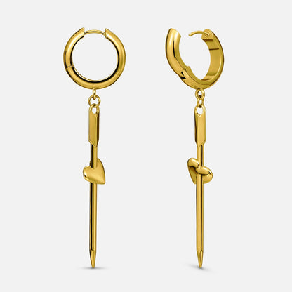 PIERCED HEART EARRINGS