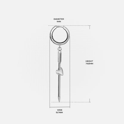 PIERCED HEART EARRINGS