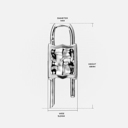 FORGED LOCK EARRINGS