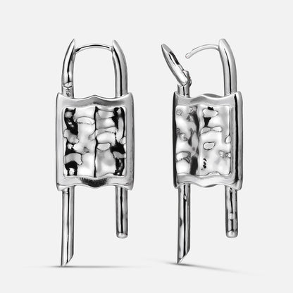 FORGED LOCK EARRINGS