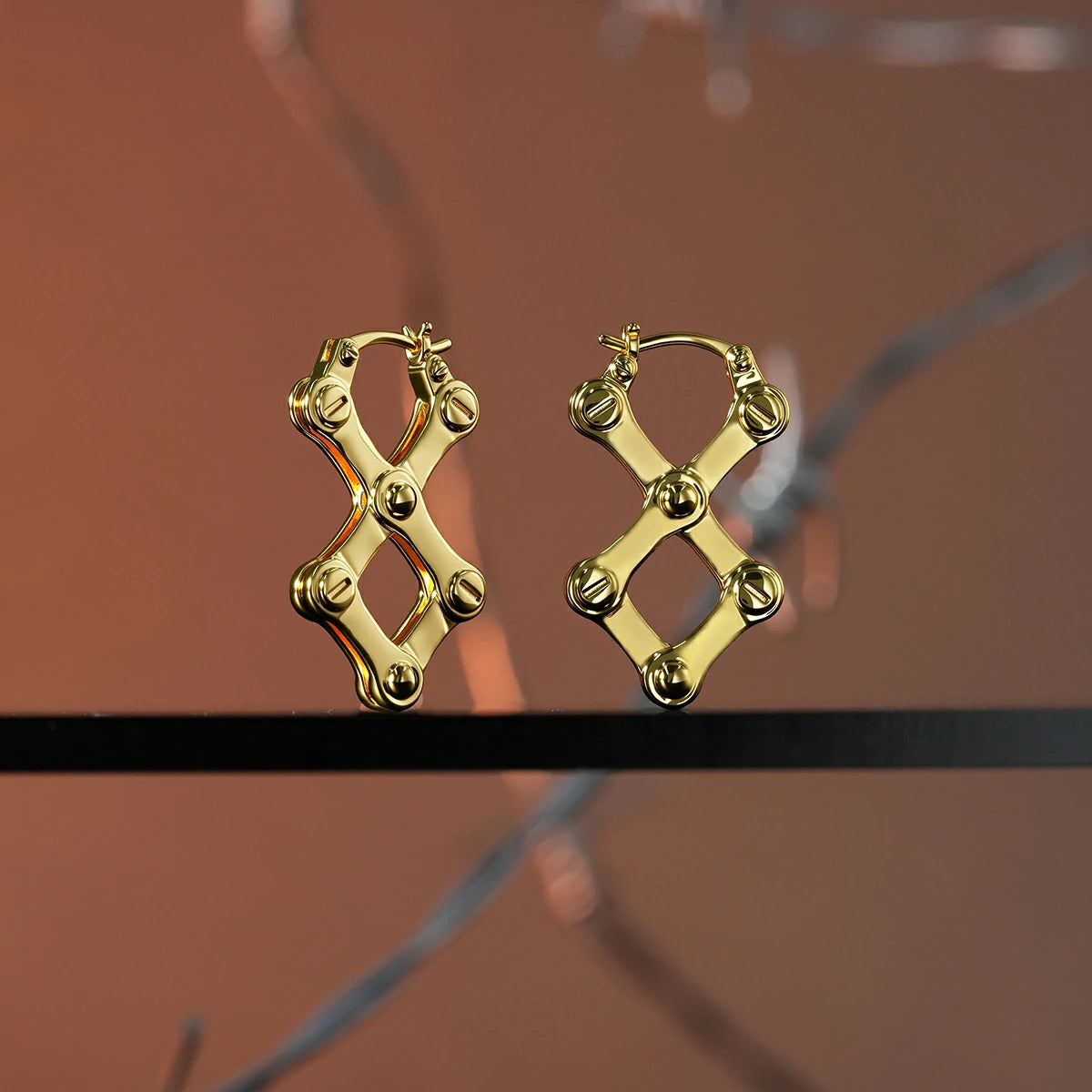 CHAINLINK X EARRINGS