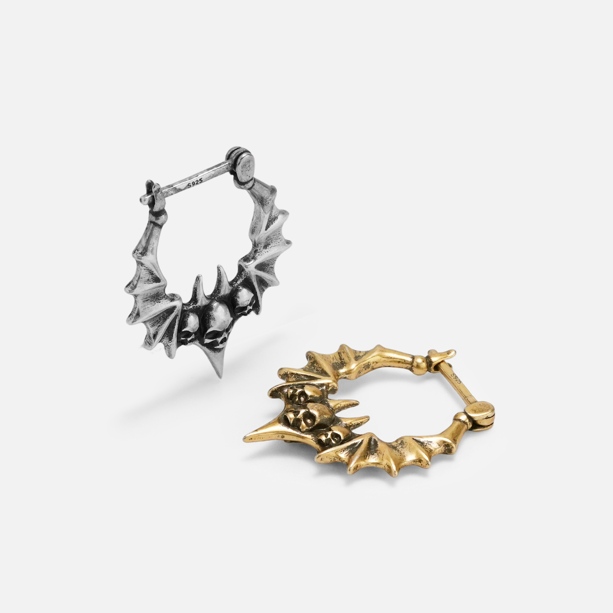 BAT SKULL EARRINGS