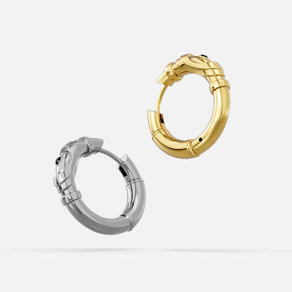 LAMINAR SEGMENT HOOP EARRINGS