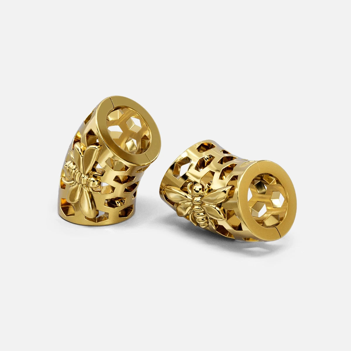 HONEYCOMB BEE EAR CUFFS