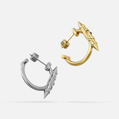 LAMINAR AXIS SPIKE EARRINGS