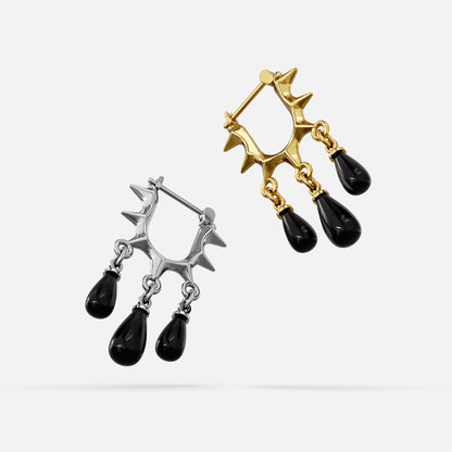 MIDNIGHT THORN EARRINGS