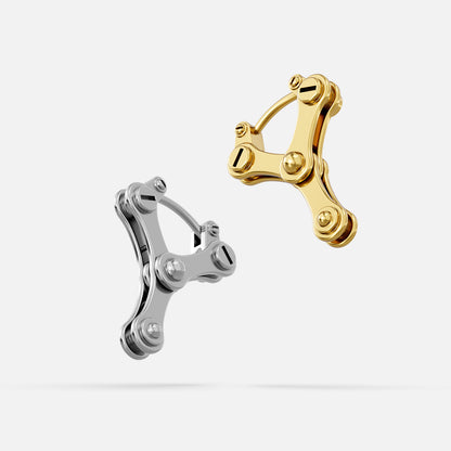 CHAINLINK MECHANIC EARRINGS