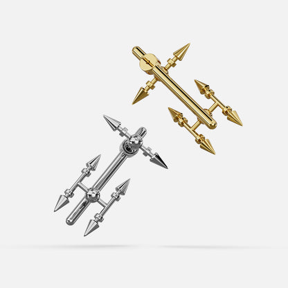 SPIRE AXIS STUD EARRINGS