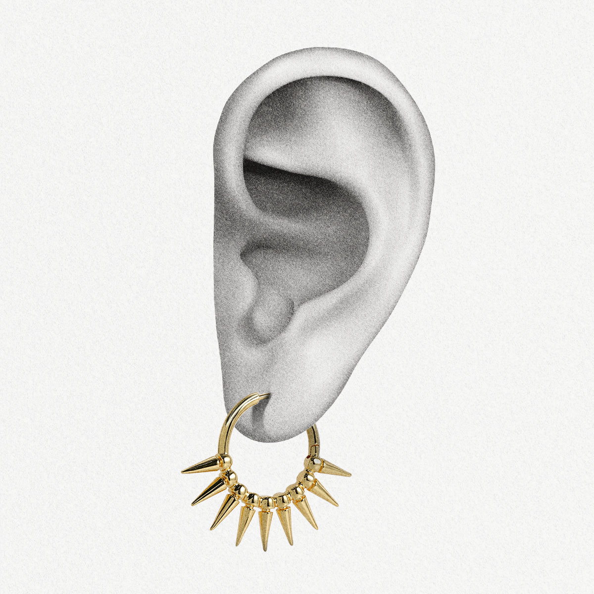 SPIKE CROWN EARRINGS