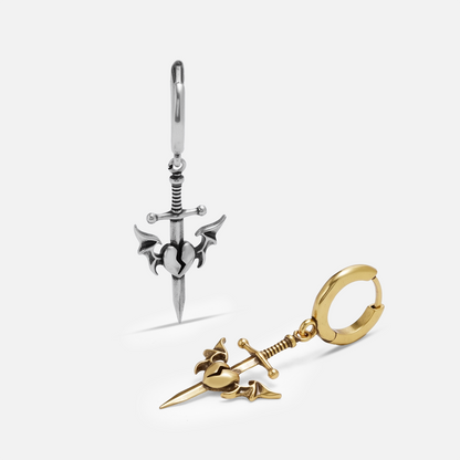 SHADOW SENTINEL DAGGER EARRINGS
