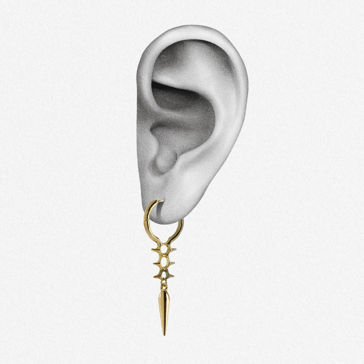 BIOMECH SPINE EARRINGS