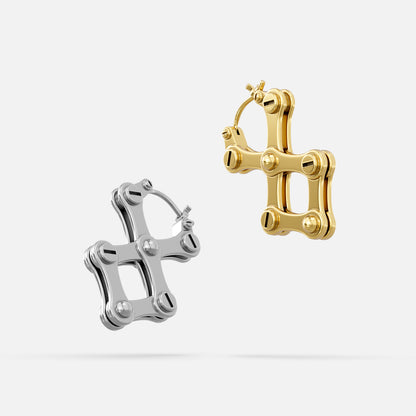 CHAINLINK X EARRINGS