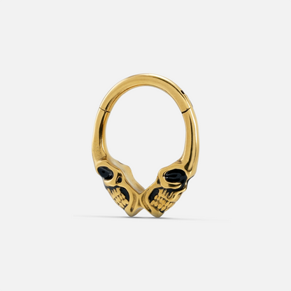 TWIN SKULL SEPTUM CLICKER