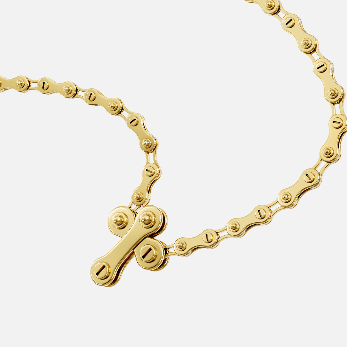 INDUSTRIAL CROSS NECKLACE