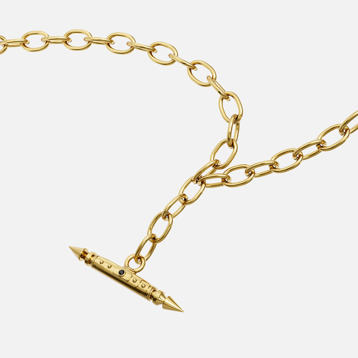 LAMINAR AXIS SPIKE CHAIN NECKLACE