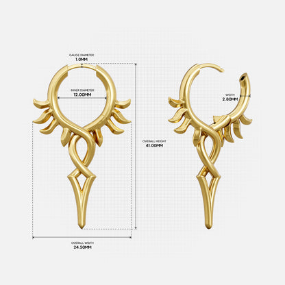 WARDEN SPIKE EARRINGS