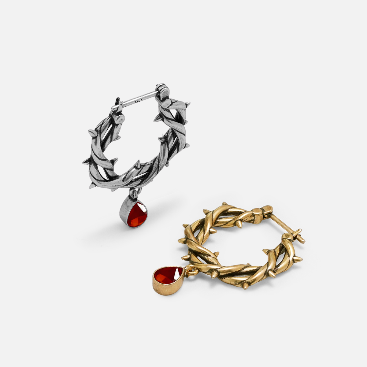 BLOOD THORN CROWN EARRINGS