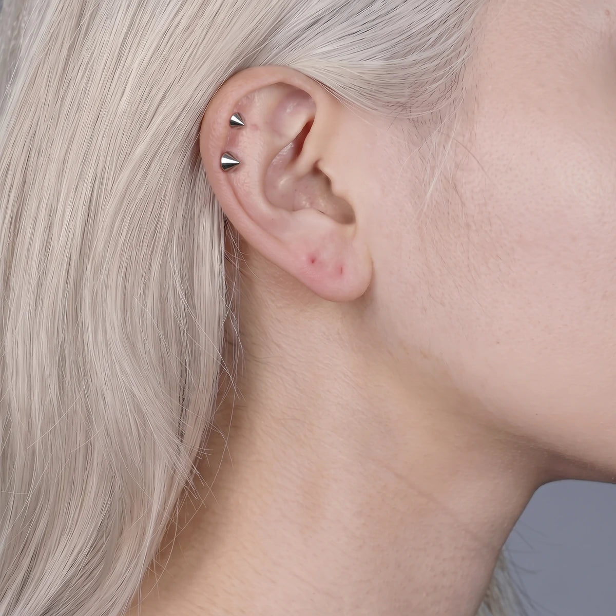 Vertex Titanium Spike Flatback Stud