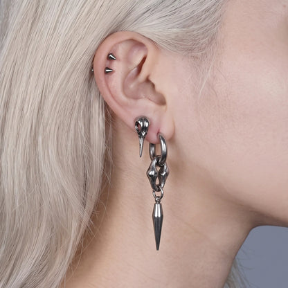 Ossuary Spike Hoop Earrings