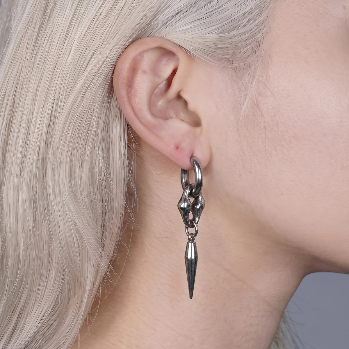 Ossuary Spike Hoop Earrings