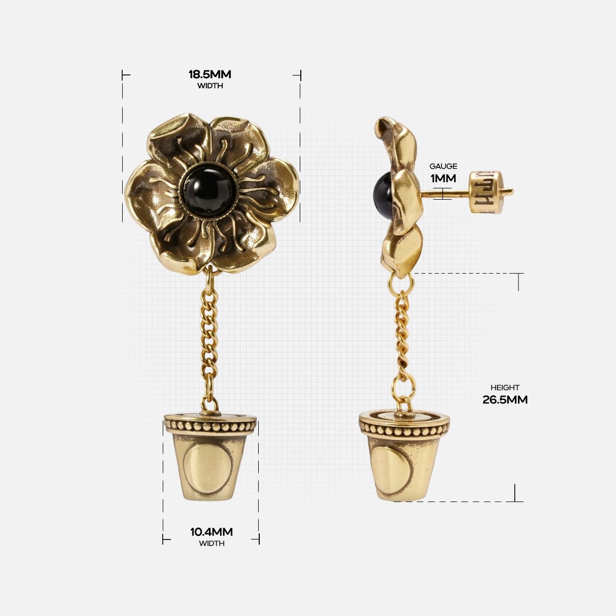RELIC BLOOM EAR STUDS