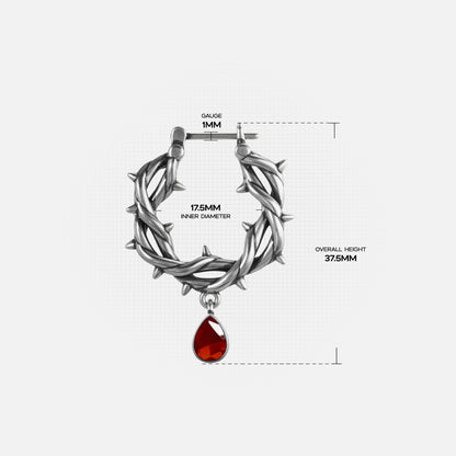 BLOOD THORN CROWN EARRINGS