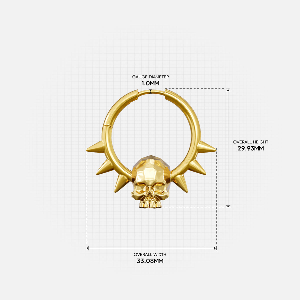 RELIC SKULL EARRINGS