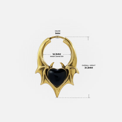 NOCTURNAL HEART EARRINGS