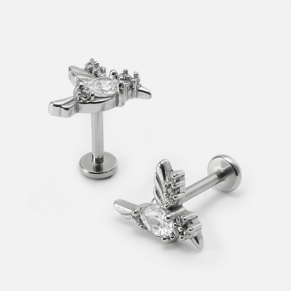 HUMMINGBIRD GRACE FLAT BACK STUD