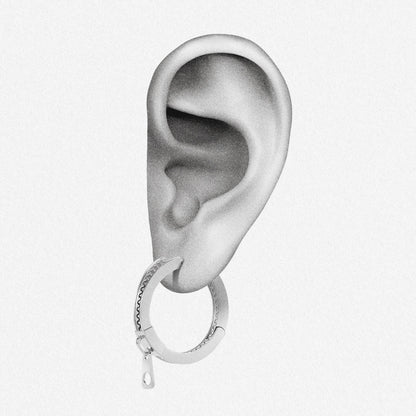 ZIPPER LOOP EARRINGS