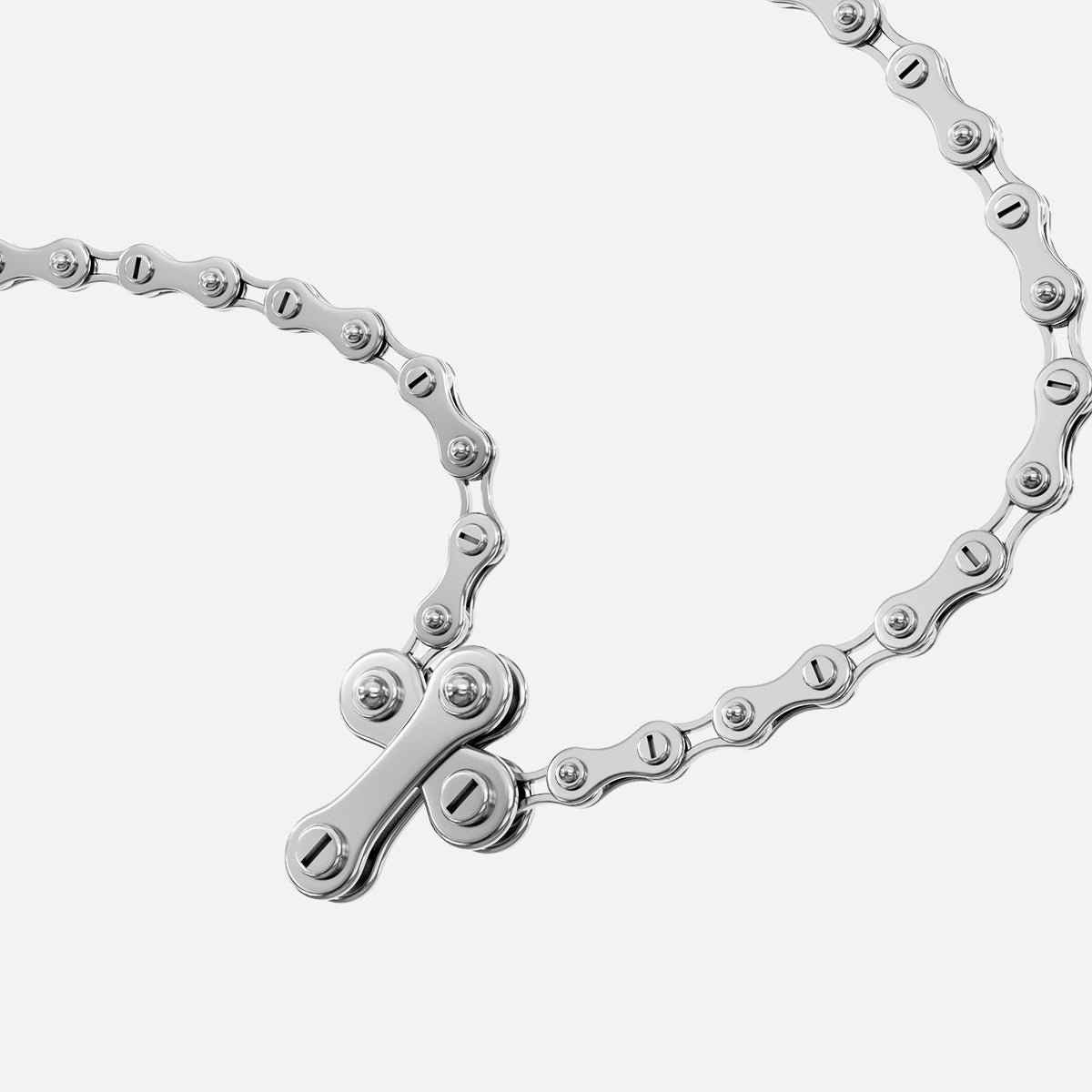 INDUSTRIAL CROSS NECKLACE