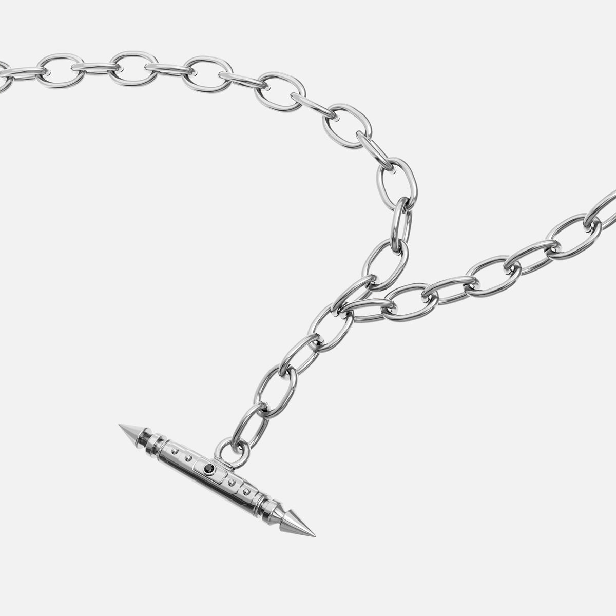 LAMINAR AXIS SPIKE CHAIN NECKLACE