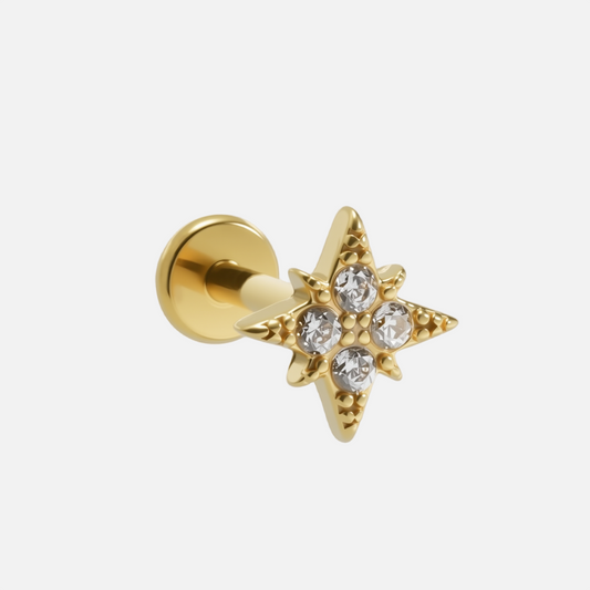 GUIDING STAR FLAT BACK STUD