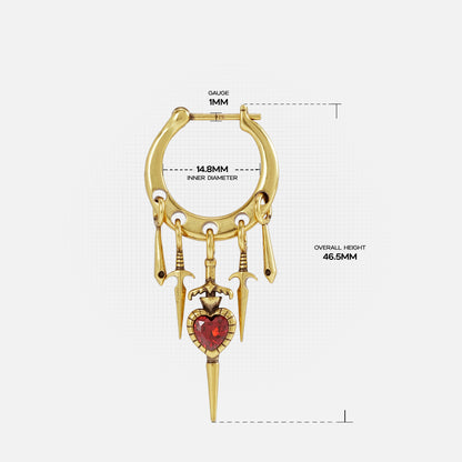 CRIMSON VOW EARRINGS