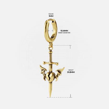 SHADOW SENTINEL DAGGER EARRINGS