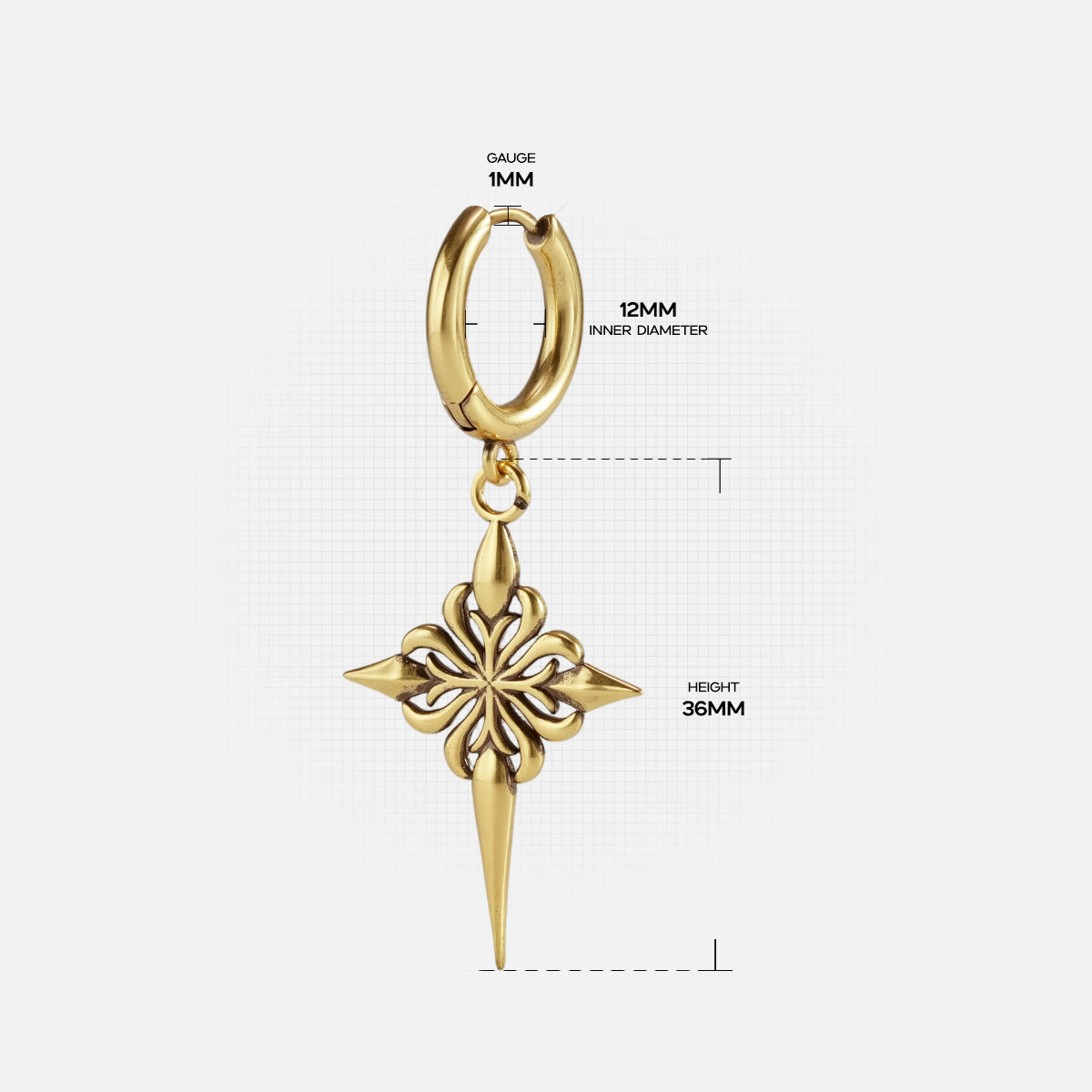 ASTRAL BLOOM DAGGER EARRINGS