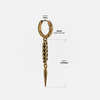 LONGINUS ABYSS STINGER EARRINGS