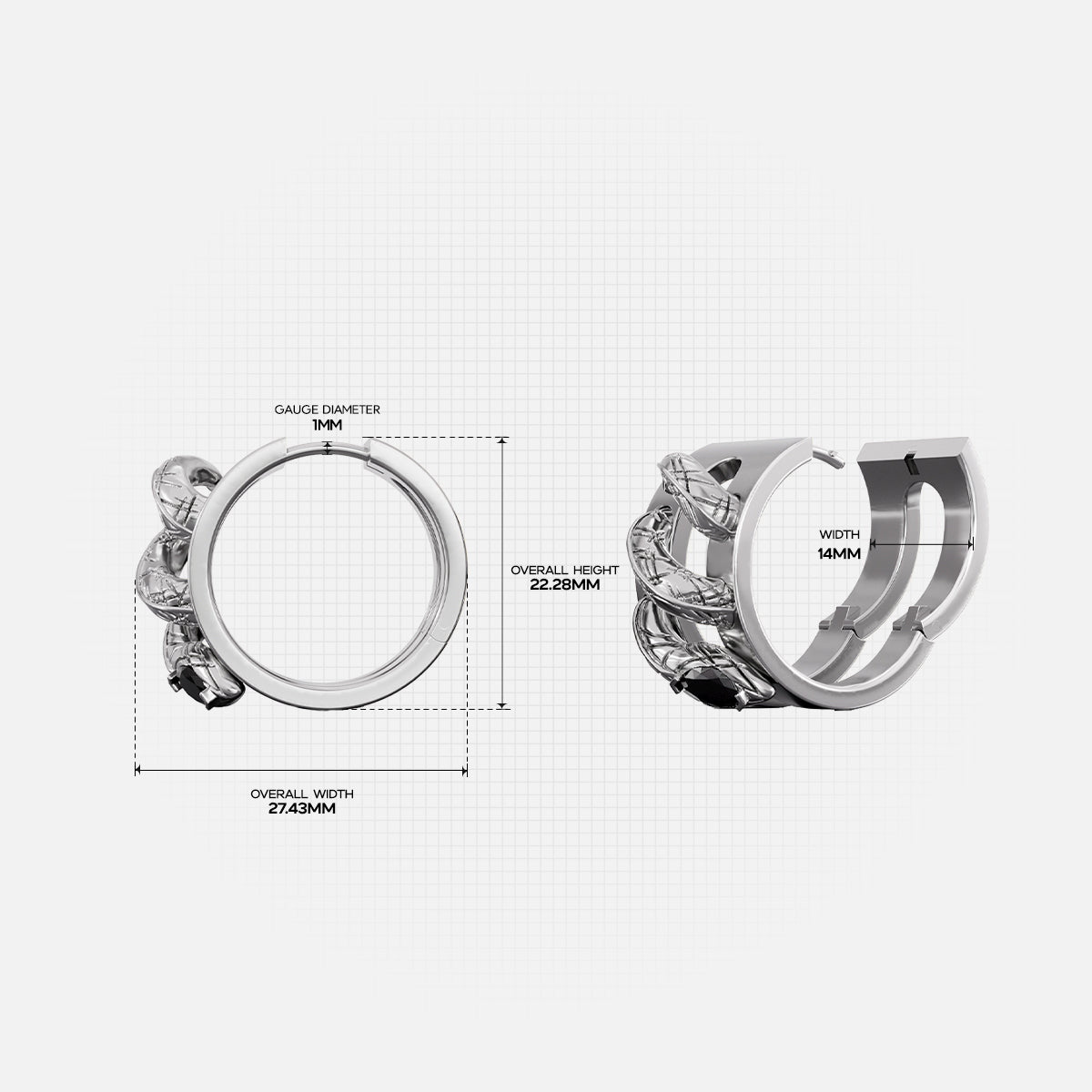 VIPER COIL EARRINGS