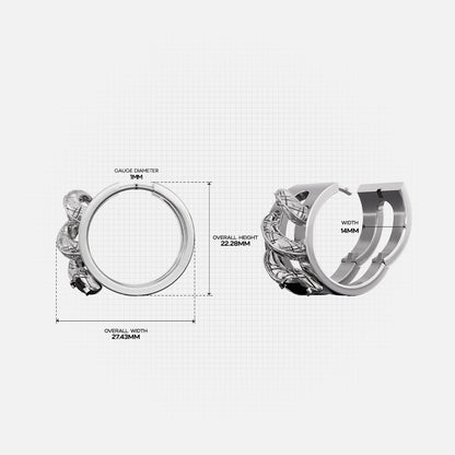 VIPER COIL EARRINGS