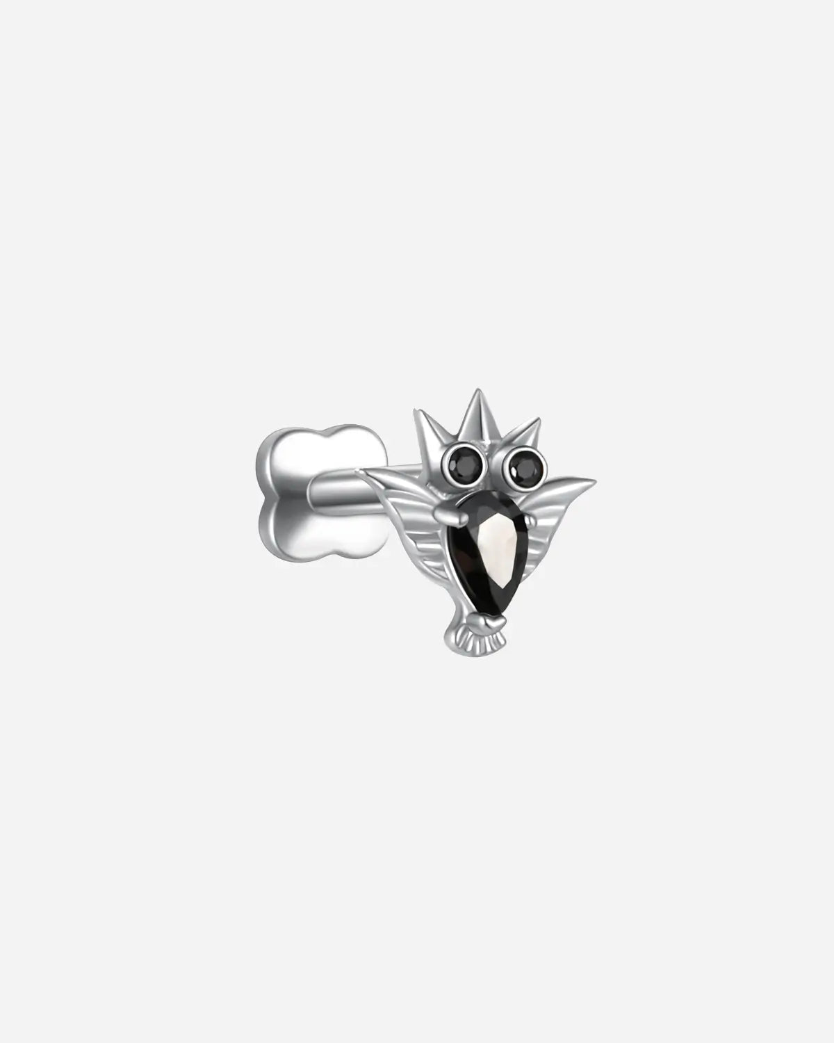 CRYSTAL OWL FLATBACK STUD