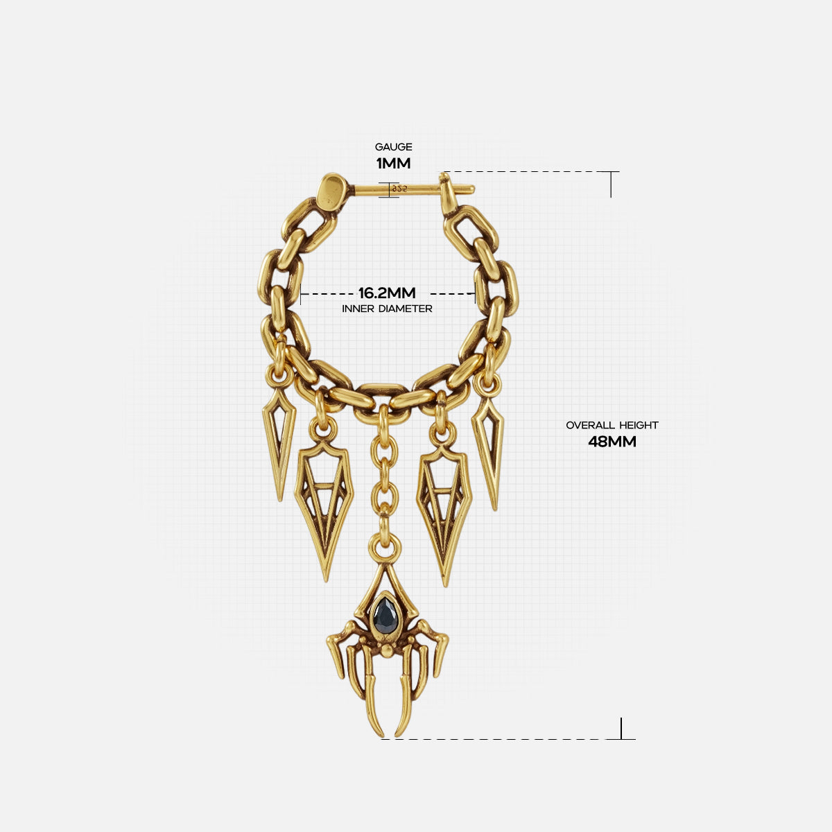 VOTIVE CHARM EARRINGS