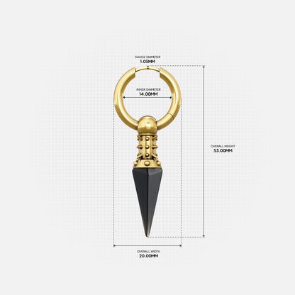 RIVET PRISM EARRINGS