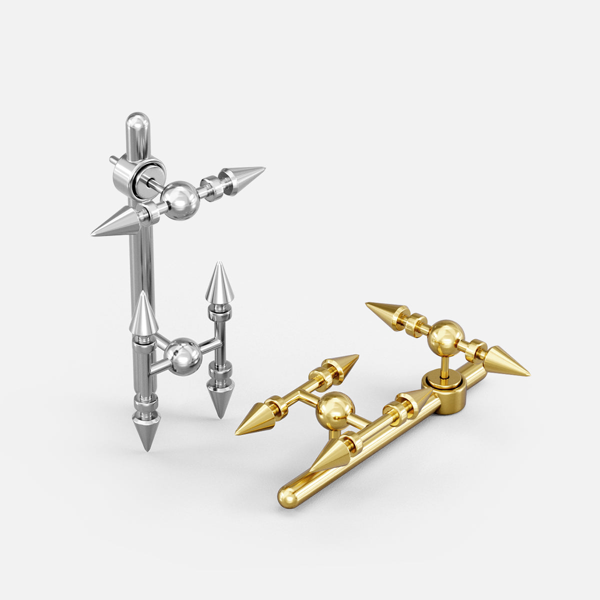 SPIRE AXIS STUD EARRINGS