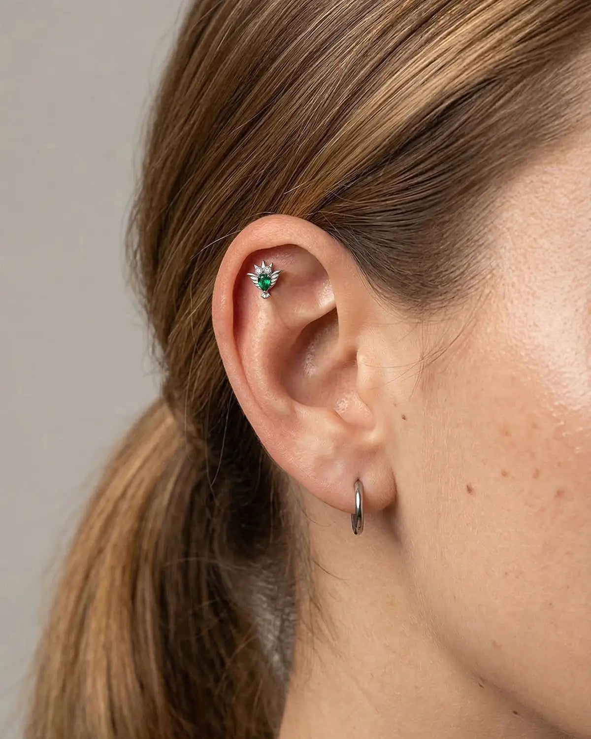 CRYSTAL OWL FLATBACK STUD